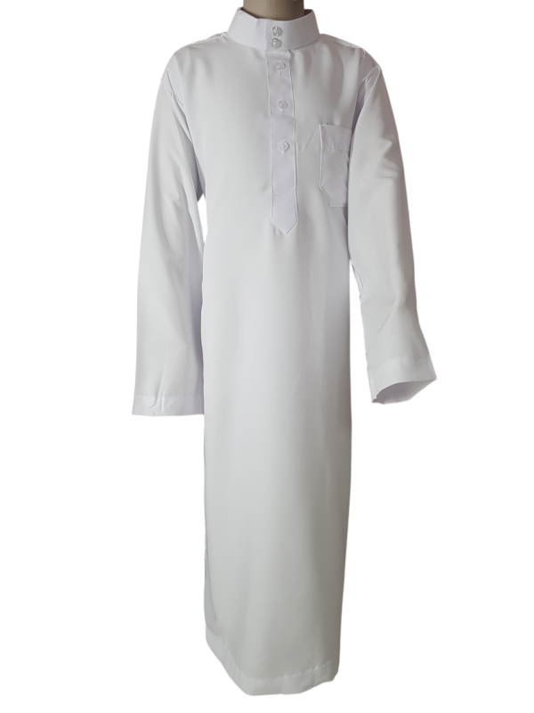 White_ Kurta With Collar