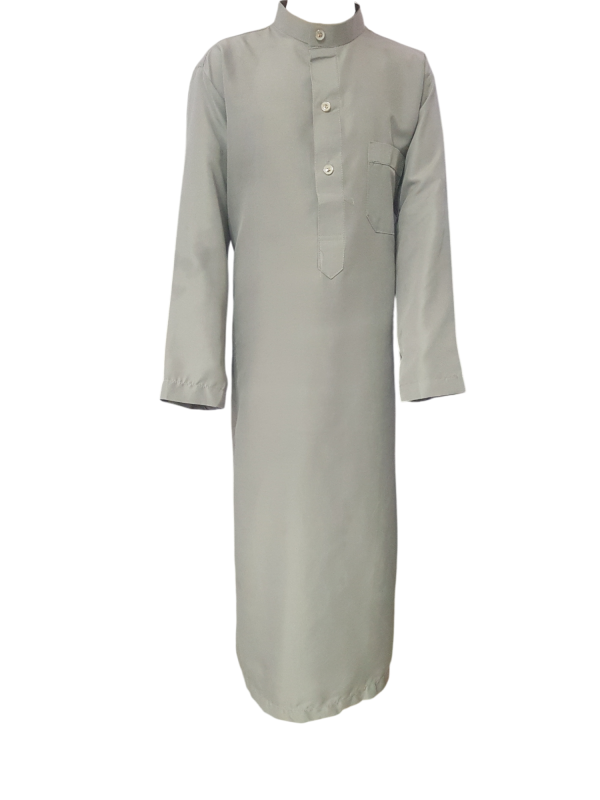 Light Grey With Collar - Pants - Fancy Button