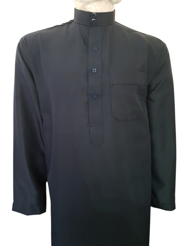 Navy Mens Kurta - Image 2