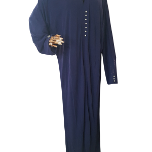 Jersey Throw Navy Plain With Pearls