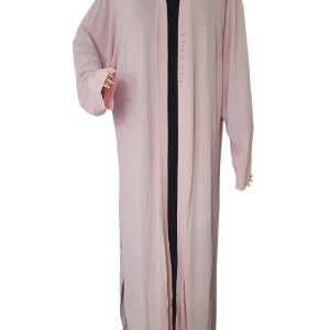 Jersey Throw Pink Stripe With Pearls