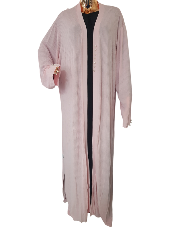 Jersey Throw Pink Stripe With Pearls