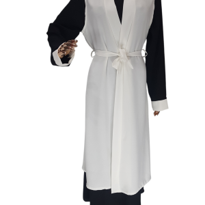 Black And White Cloak With Waistcoat