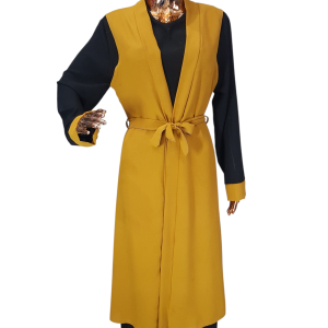 Black And Mustard Cloak With Waistcoat