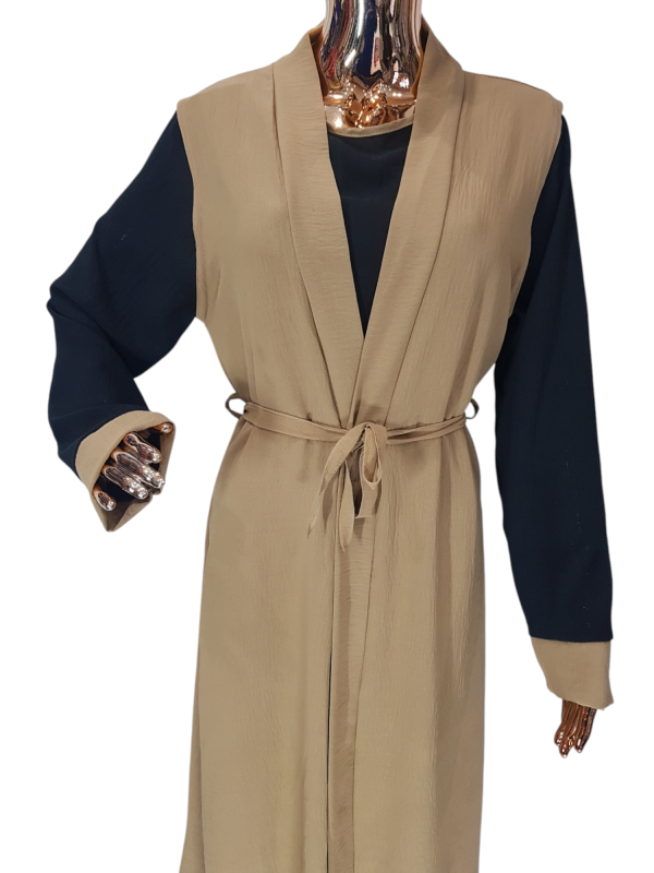 Black And Brown Cloak With Waistcoat - Image 2