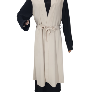 Black And Cream Cloak With Waistcoat