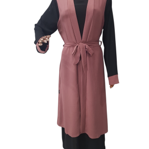 Black And Pink Cloak With Waistcoat