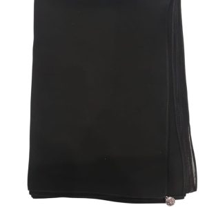 BLACK HANGING CIRCLE SCARF