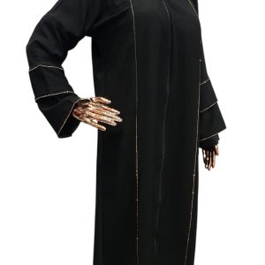 PLAIN BLACK WITH GOLD SWAROVSKI LINES