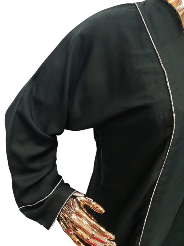PLAIN BLACK WITH SILVER SWAROVSKI LINES - Image 2