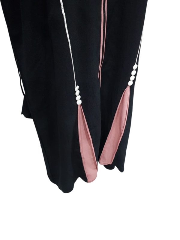 PLAIN BLACK WITH PINK AND WHITE LINES - Image 3