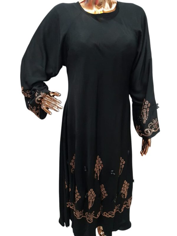 BLACK CLOAK WITH ROSE GOLD SWAROVSKI