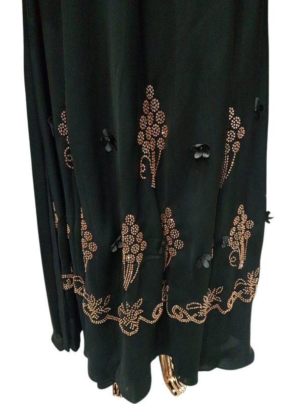 BLACK CLOAK WITH ROSE GOLD SWAROVSKI - Image 3