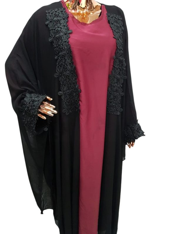 BLACK WITH MAROON