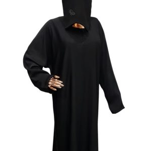 Sharqiaa Abaya With Arabic Swarovski Logo