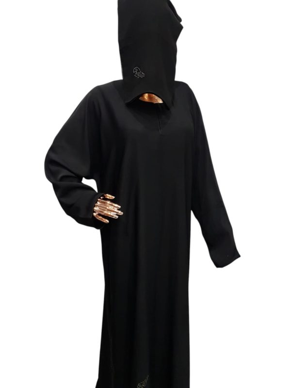 Sharqiaa Abaya With Arabic Swarovski Logo
