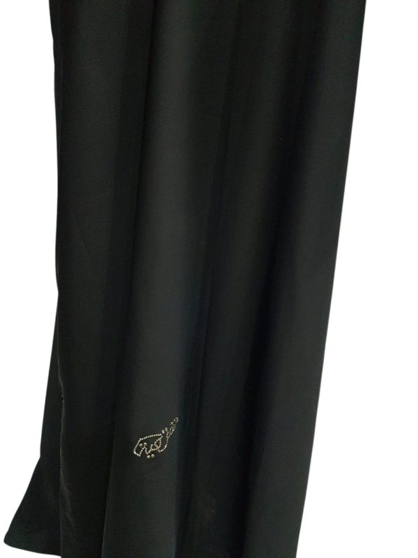Sharqiaa Abaya With Arabic Swarovski Logo - Image 4