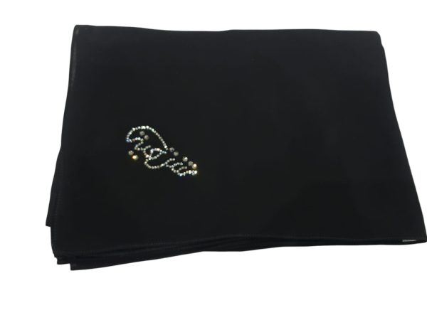 Sharqiaa Abaya With Arabic Swarovski Logo - Image 3