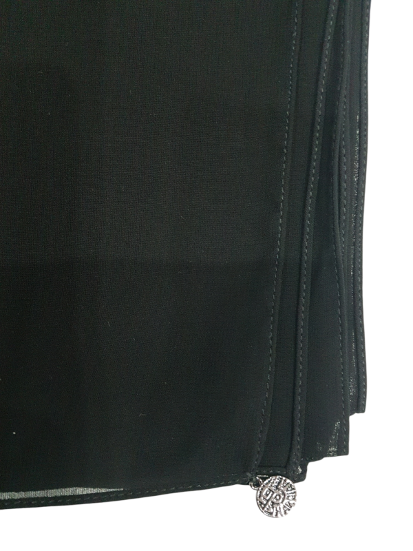 SILVER HANGING CIRCLE SCARF - Image 2