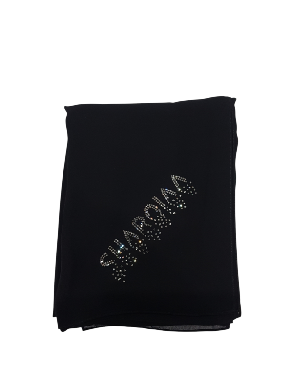 EXCLUSIVE SCARF - CHARCOAL GREY SWAROVSKI