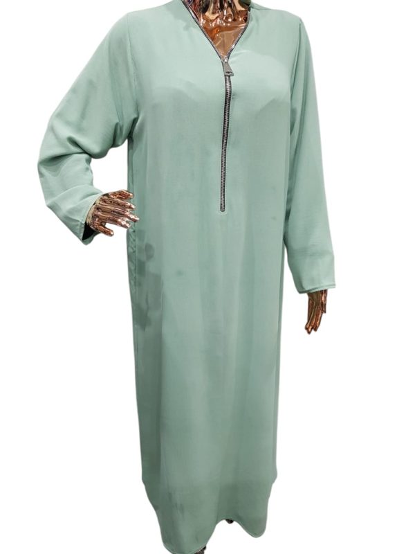 BEDOON ESSM MINT GREEN SILVER ZIP