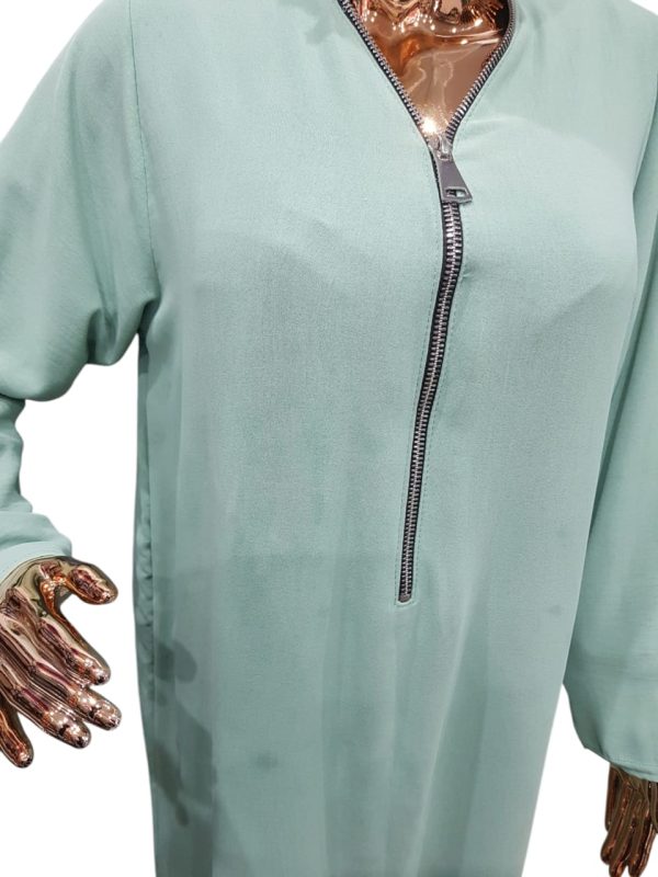 BEDOON ESSM MINT GREEN SILVER ZIP - Image 2