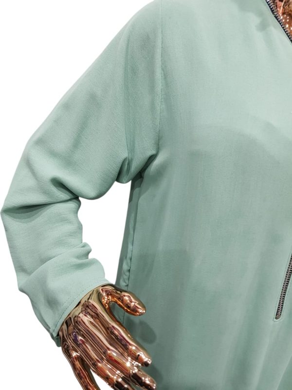 BEDOON ESSM MINT GREEN SILVER ZIP - Image 3