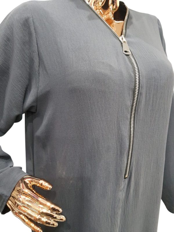 BEDOON ESSM DARK GREY SILVER ZIP - Image 2