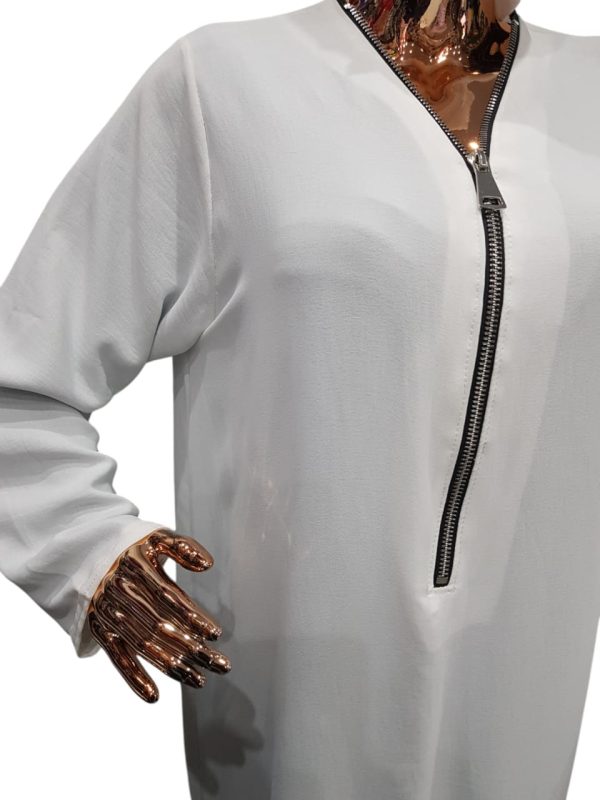 BEDOON ESSM WHITE SILVER ZIP - Image 2