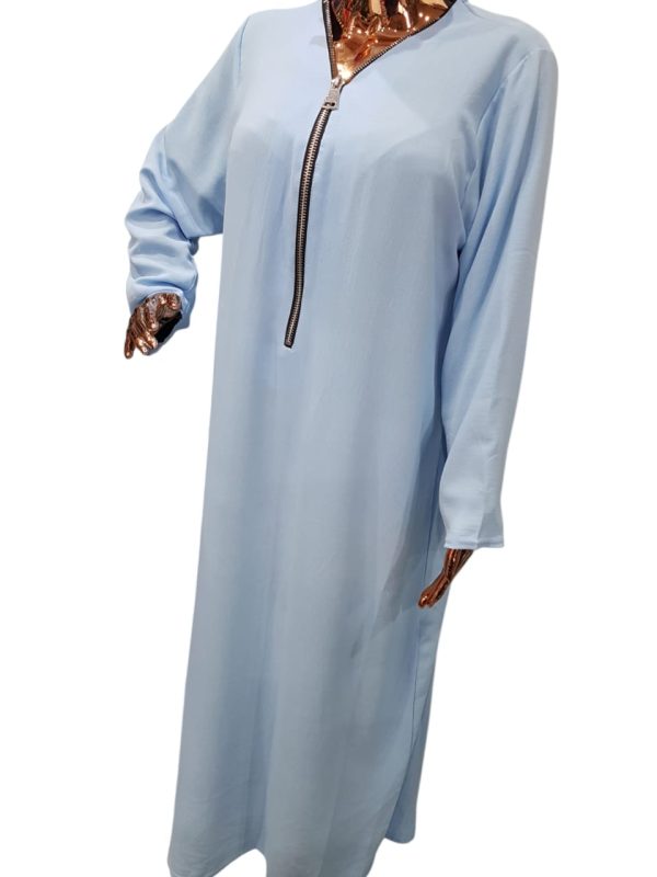 BEDOON LIGHT BLUE SILVER ZIP - Image 3