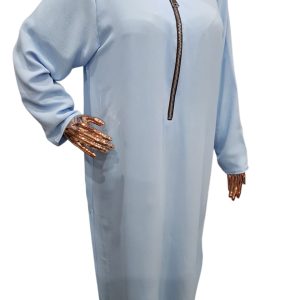 BEDOON LIGHT BLUE SILVER ZIP