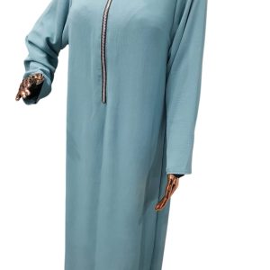 BEDOON ESSM TURQUOISE SILVER ZIP