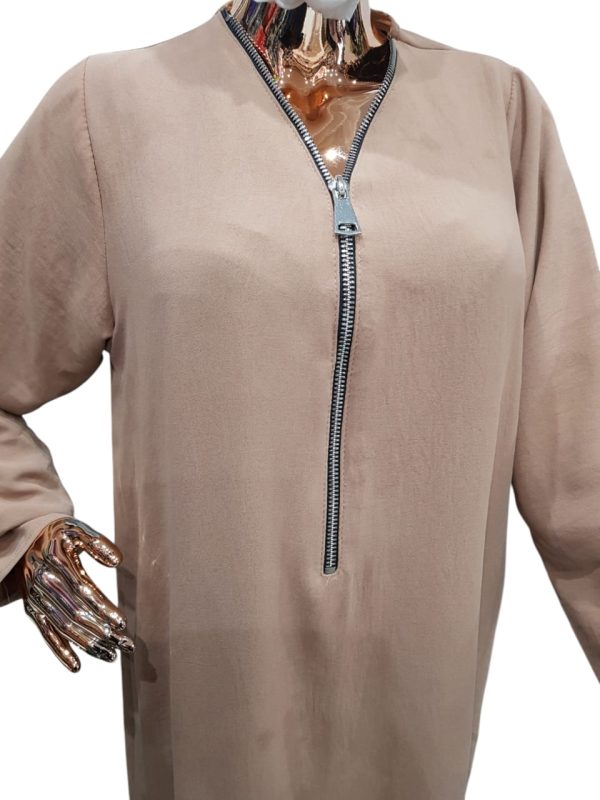 BEDOON ESSM BEIGE SILVER ZIP - Image 2