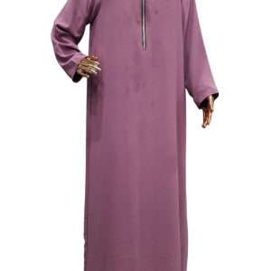 BEDOON ESSM MAUVE SILVER ZIP