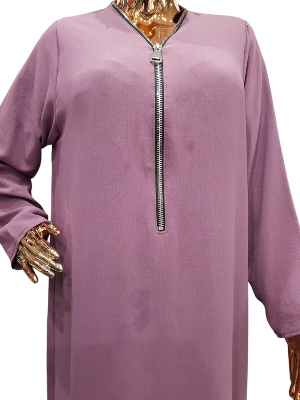 BEDOON ESSM MAUVE SILVER ZIP - Image 2