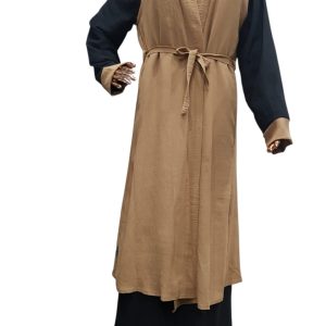 Black Cloak With Brown Waistcoat