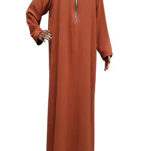 BEDOON ESSM BURNT ORANGE SILVER ZIP