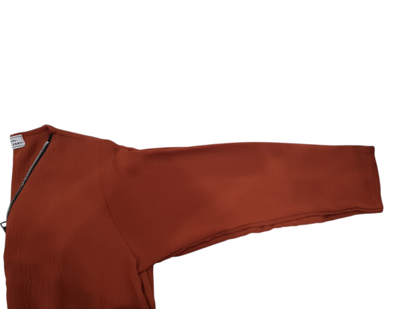 BEDOON ESSM BURNT ORANGE SILVER ZIP - Image 3